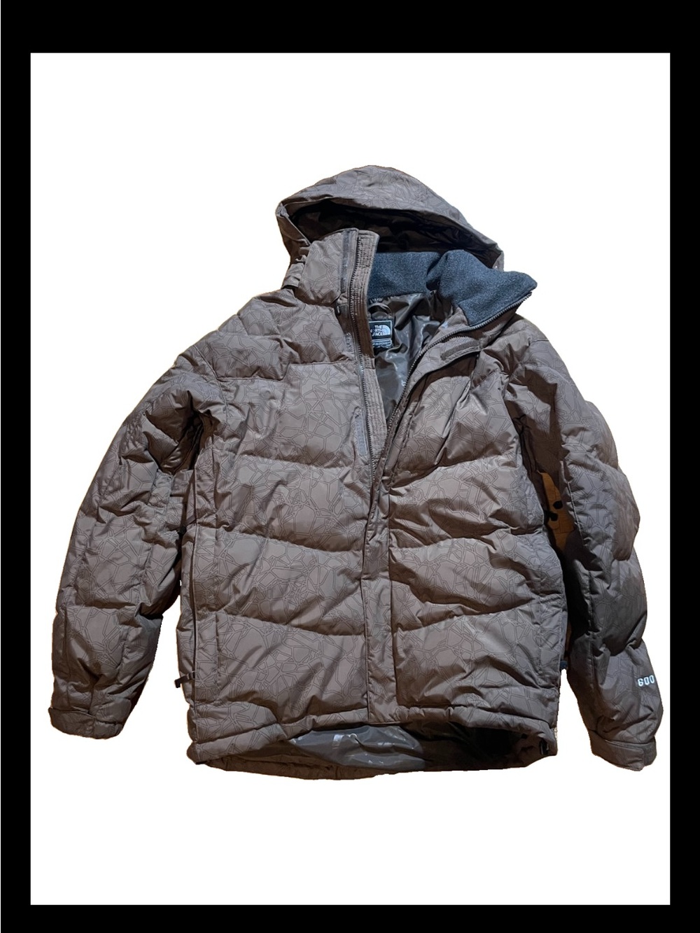The North Face Prodigy Men's Hooded 600 down Jacket  Recco Brown Size Large